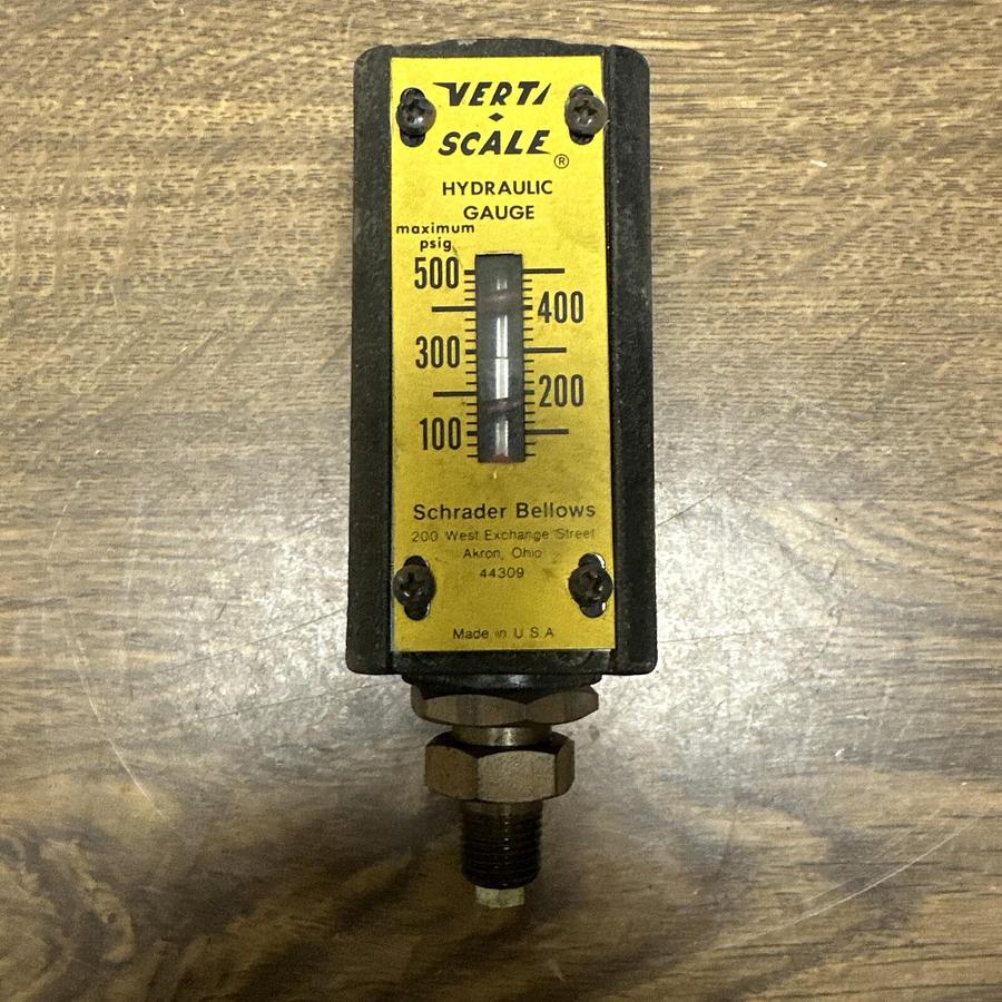 Schrader-Bellows,001,Hydraulic Gauge
