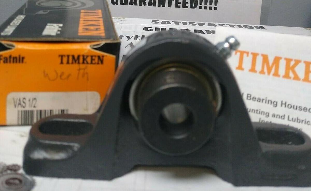 Used Timken,VAS 1/2,Pillow Block Ball Bearing Unit 1/2 INCH NOS