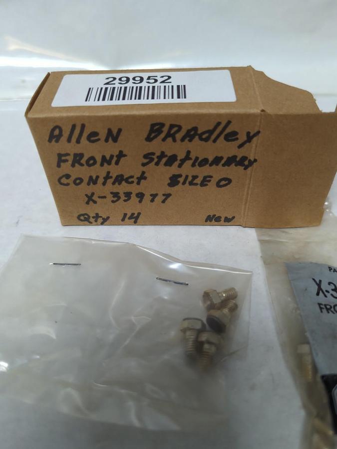 ALLEN-BRADLEY,X-33977,FRONT STATIONARY CONTACT LOT OF 14 NOS