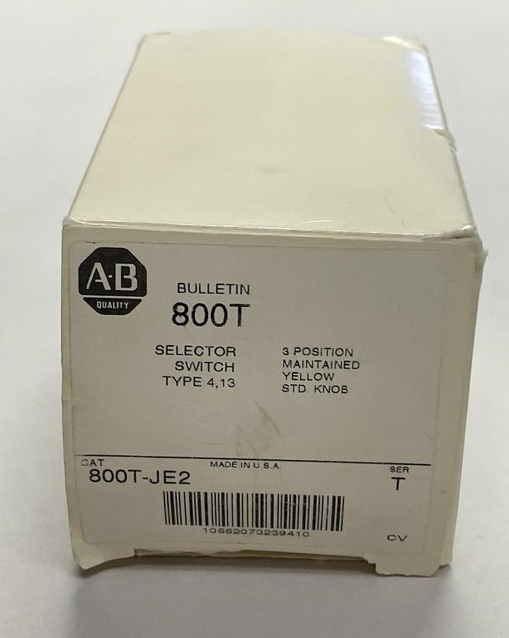 Used ALLEN BRADLEY,800T-JE2,SER T SELECTOR SWITCH NEW
