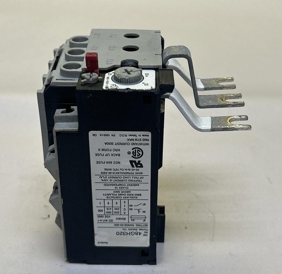 Used FURNAS,48GH320,OVERLOAD RELAY 25-32AMP 3 POLE