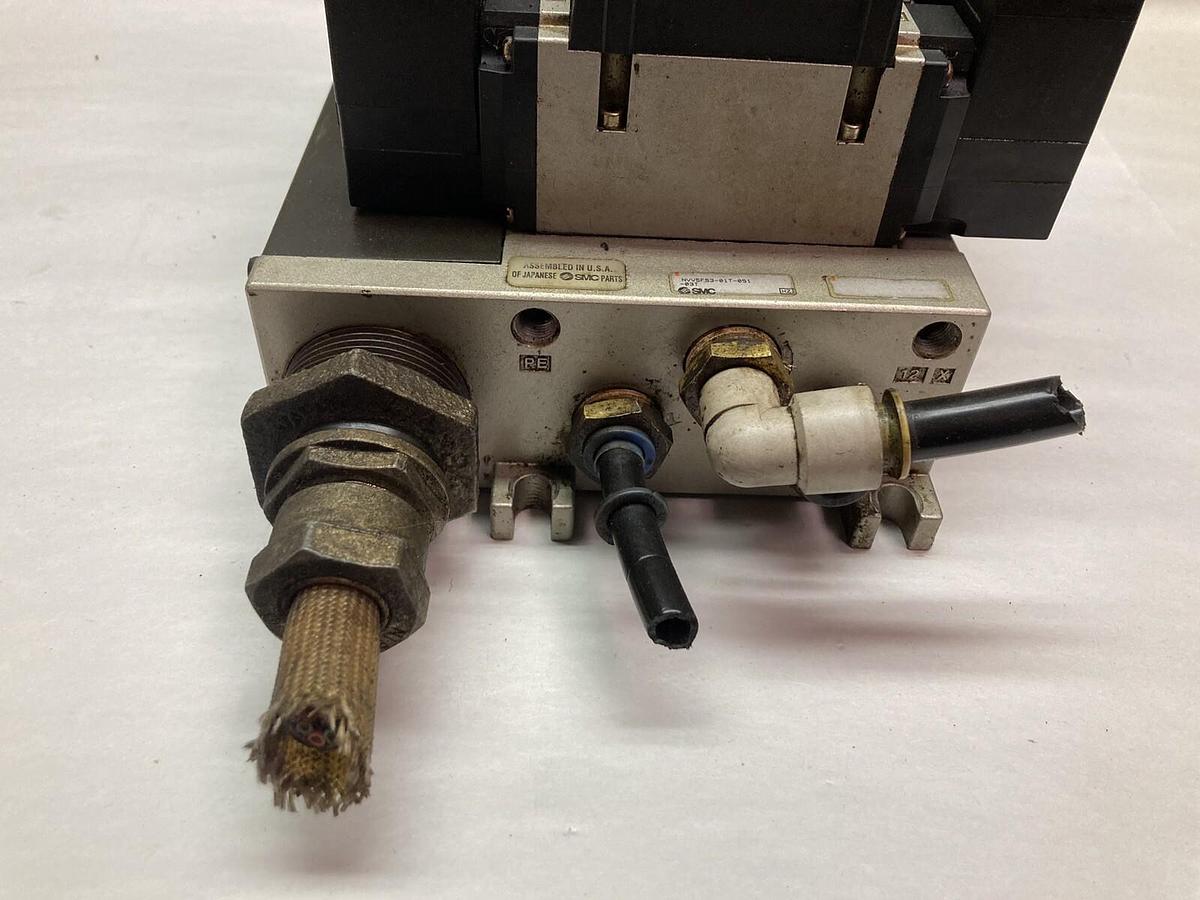 Used SMC,NVFS3200-5FZ,5-Slot Manifold