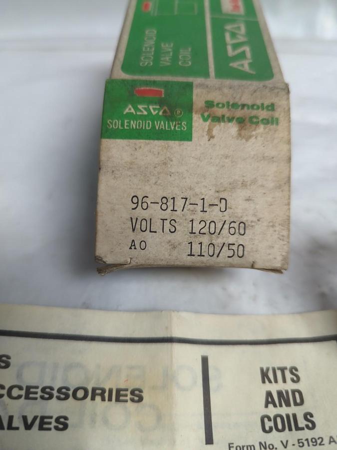 ASCO,96-817-1 D,COIL 120/60 110/50 NOS
