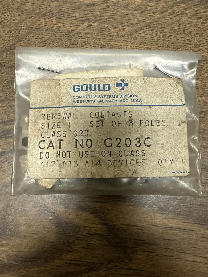 Used Gould,G203C,Size 1 Renewal Contacts