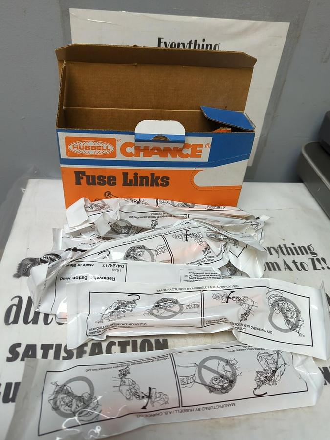 HUBBELL- CHANCE,M1OTA23,TYPE T FUSE LINK 23 IN LENGTH REMOVABLE HEAD BOX OF 10