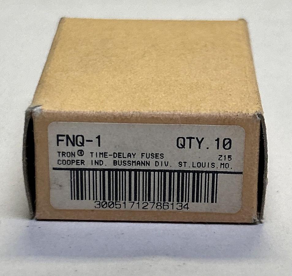 COOPER BUSSMANN,FNQ-1,TRON FUSES LOT OF 10 NEW