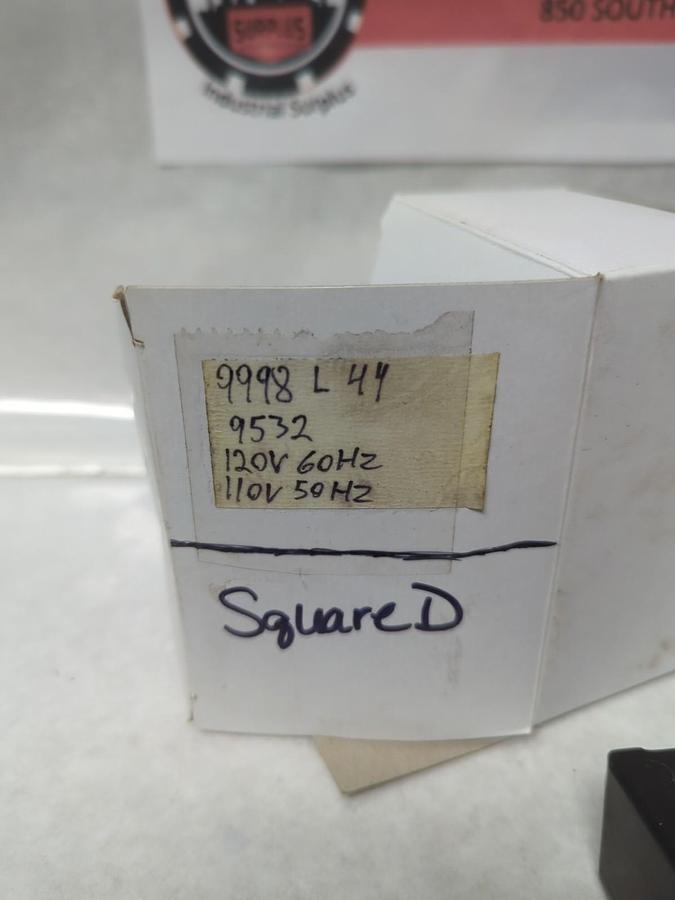 Used SQUARE D,9998 L 44 9532,COIL 120V 60HZ 110V 50HZ PRE-OWNED