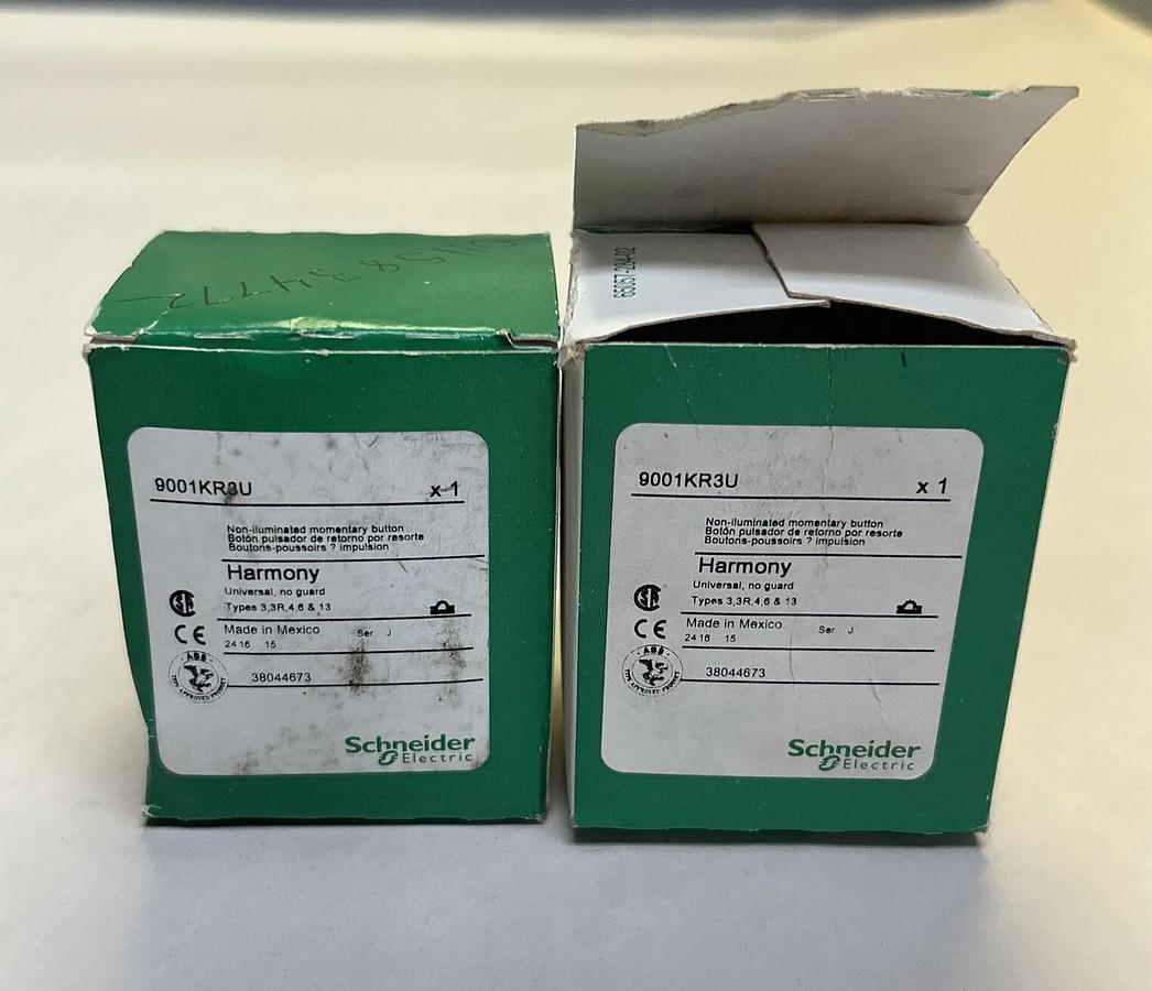 SCHNEIDER ELECTRIC,9001KR3U,PUSH BUTTON LOT OF 2 NOS