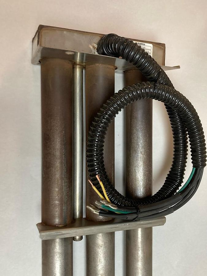 Used Clepco,WC27242AH,3-Phase Immersion Heater 27KW 240V 65.1A