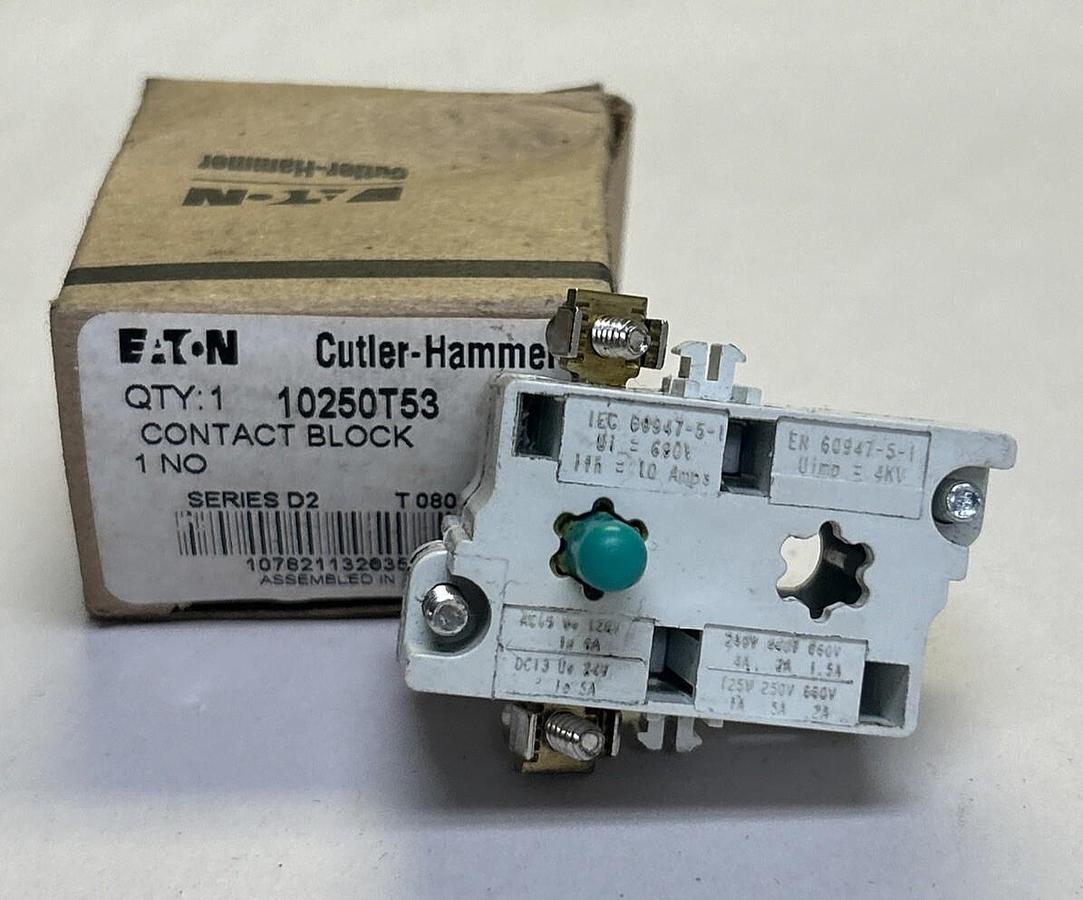 Used EATON CUTLER-HAMMER,10250T53,CONTACT BLOCK NEW