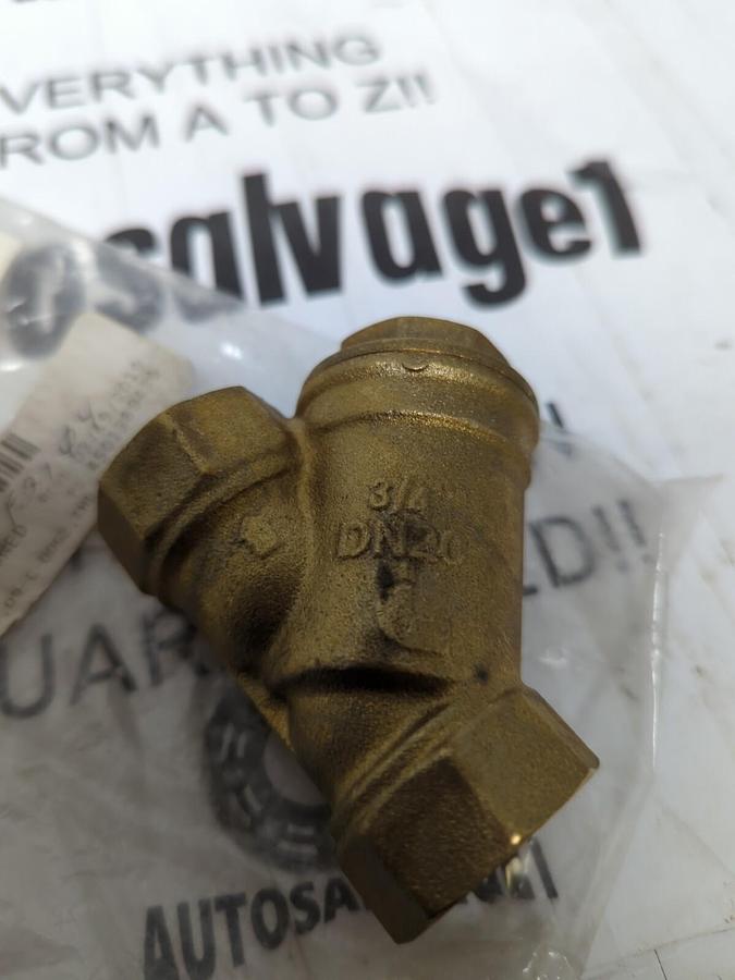 BUHLER,09-C-0062,WATER FILTER/STRAINER DN20 3/4 INCH NPT BRASS NOS