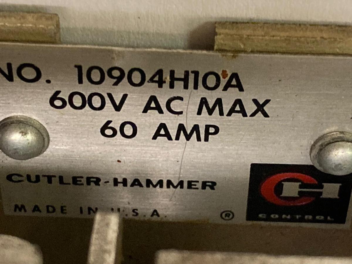 Used Cutler-Hammer,10904H10A,Motor Circuit Switch, 60Amp