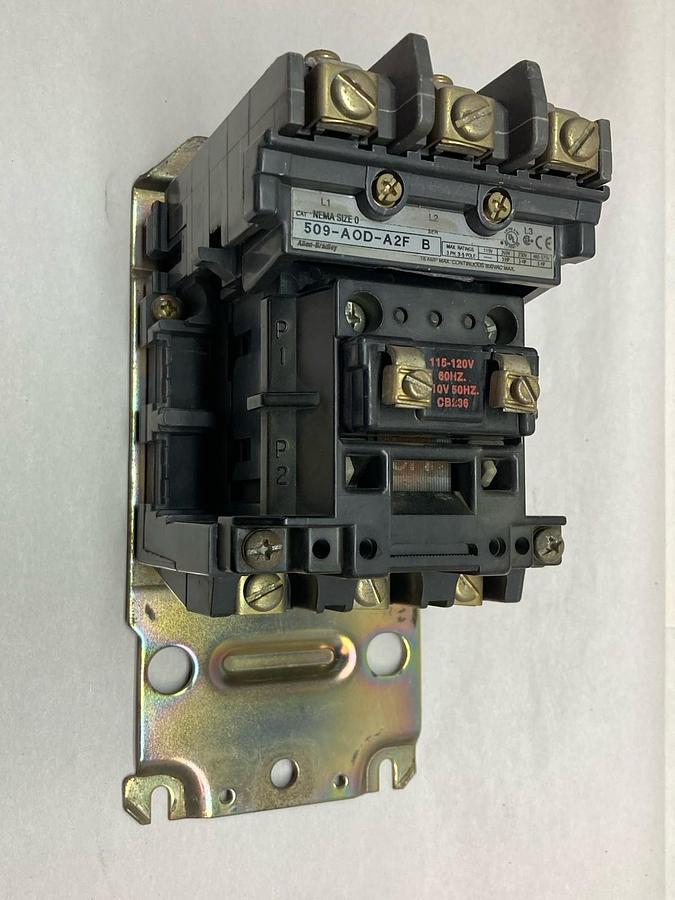 Used Allen-Bradley,509-AOD-A2F,3-Phase Starter Ser B Nema Size 0