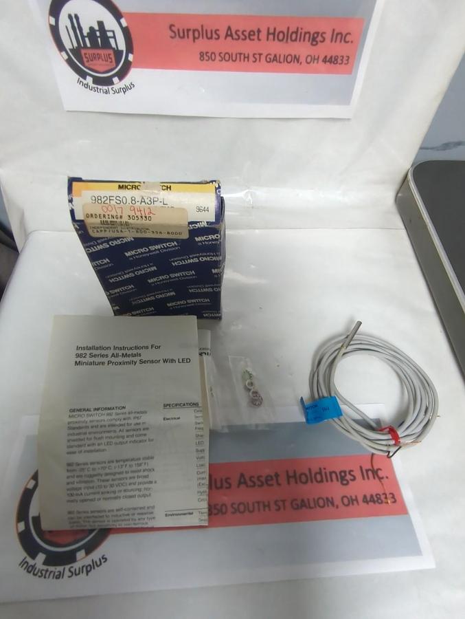 HONEYWELL.902FS0.8-A3P-L,MICRO SWITCH PROXIMITY SWITCH NOS