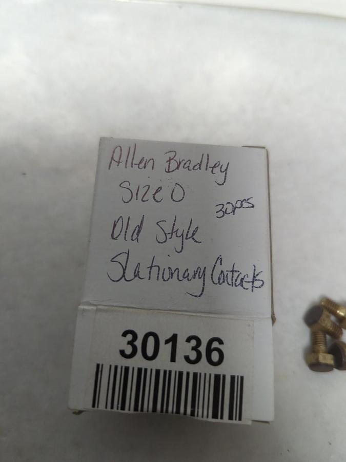 Used ALLEN-BRADLEY,SIZE 0,OLD STYLE STATIONARY CONTACTS LOT OF 30 NOS