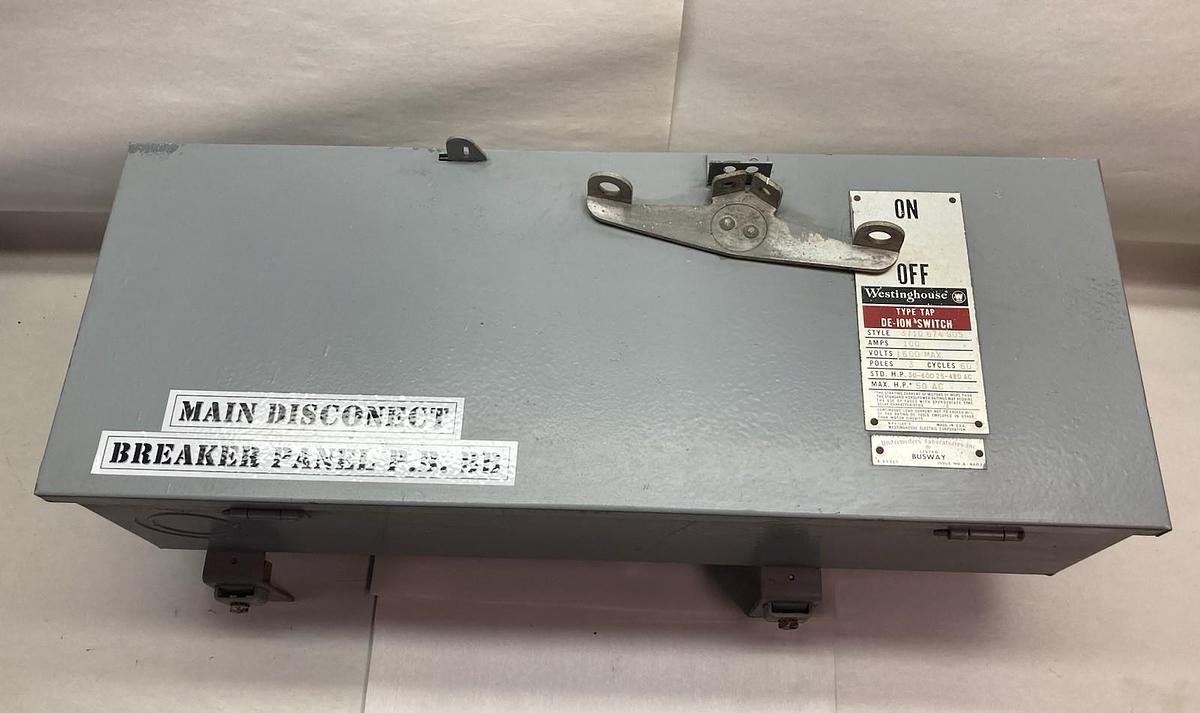 Used Westinghouse,371D 674 G05,TAP De-Ion BUS PLUG 100A 480V