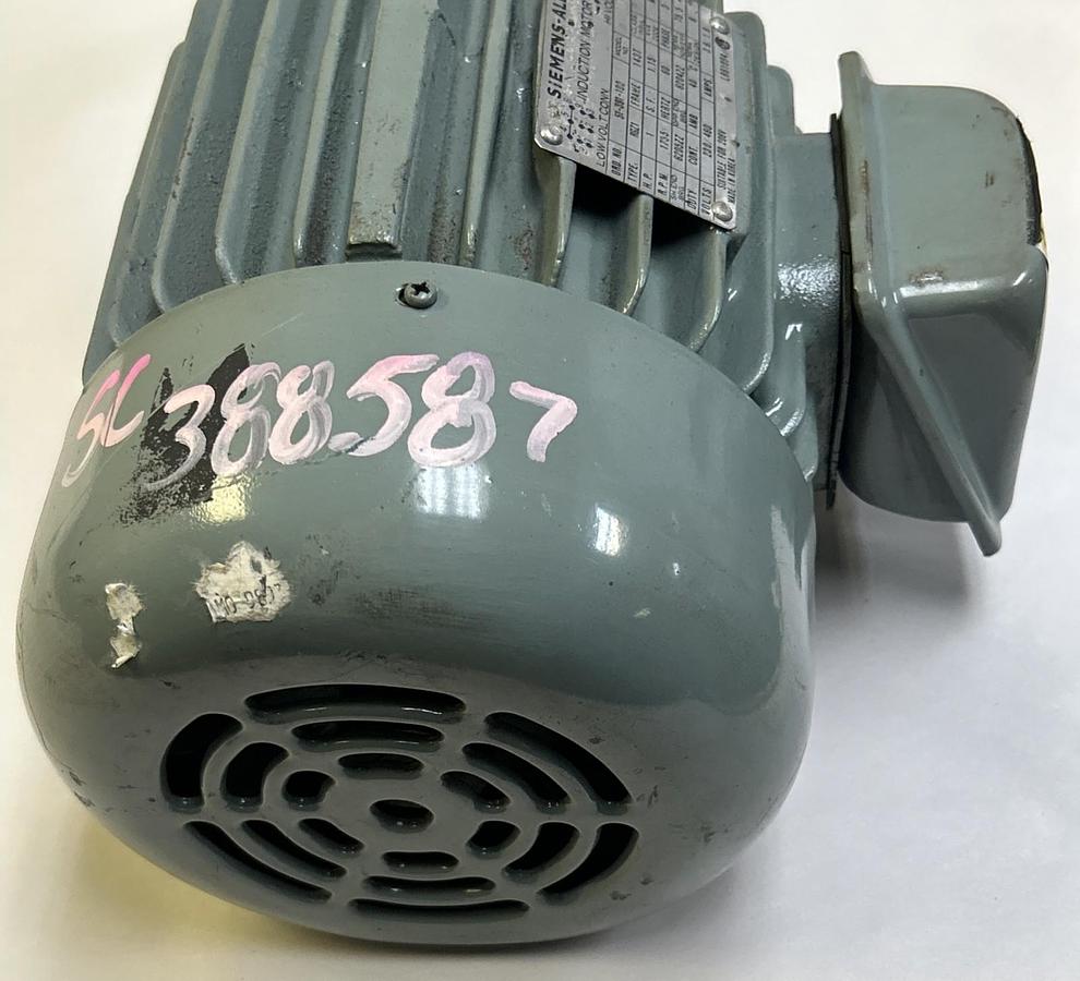 Used SIEMENS-ALLIS,067,INDUCTION MOTOR 1HP 1735RPM 230/460V 3PH 143T FRAME