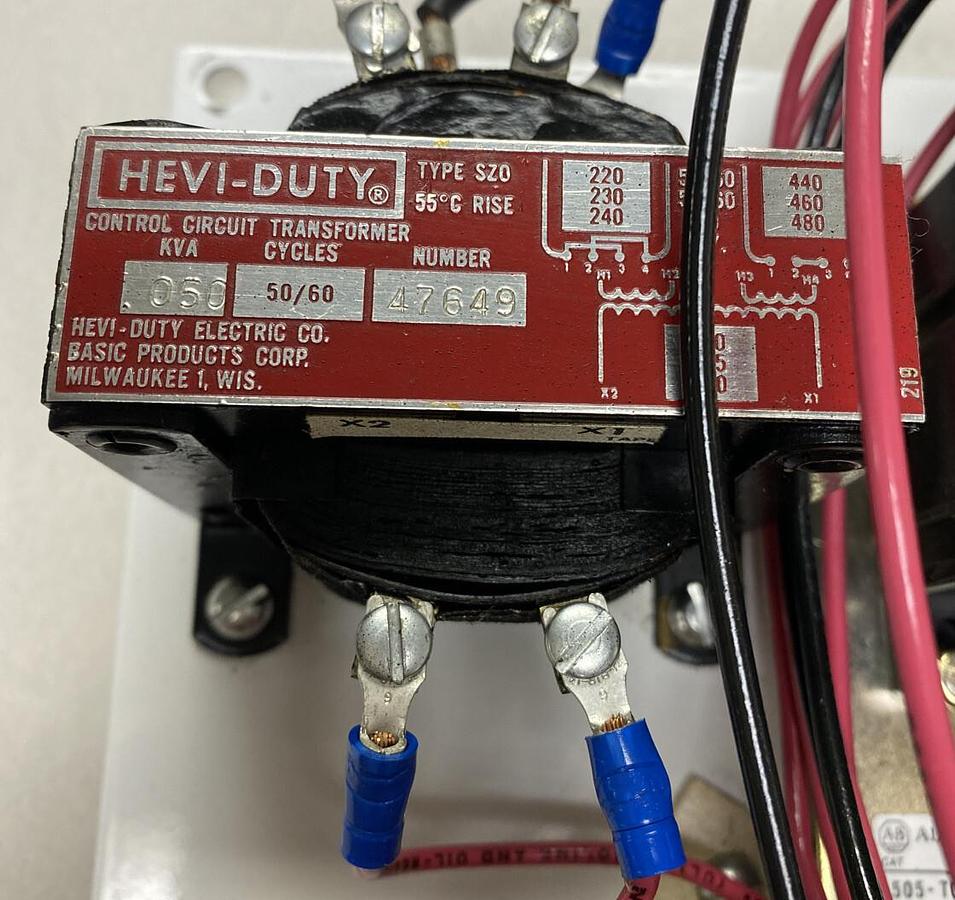 Used Allen-Bradley,505-T0D,Ser B Reversing Starter W/ Transformer 47649