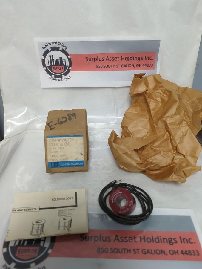 ITT GENERAL CONTROLS,CS4AF04A24,SOLENOID COIL 240/220V 60/50HZ NOS