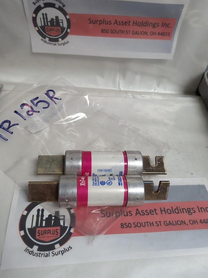 FERRAZ SHAWMUT,TR125R,SMART-SPOT FUSE 125 AMP LOT OF 2 NOS