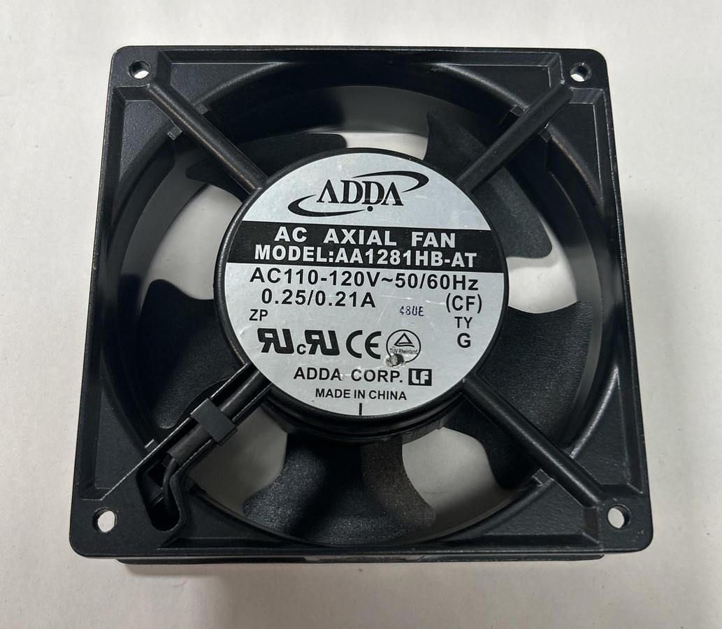 Used ADDA,AA1281HB-AT,AC AXIAL FAN 0.25/0.21A 120V