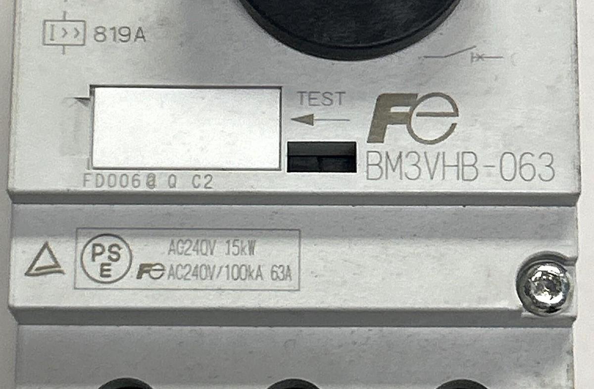 FUJI ELECTRIC,BM3VHB-063,MOTOR STARTER NOS