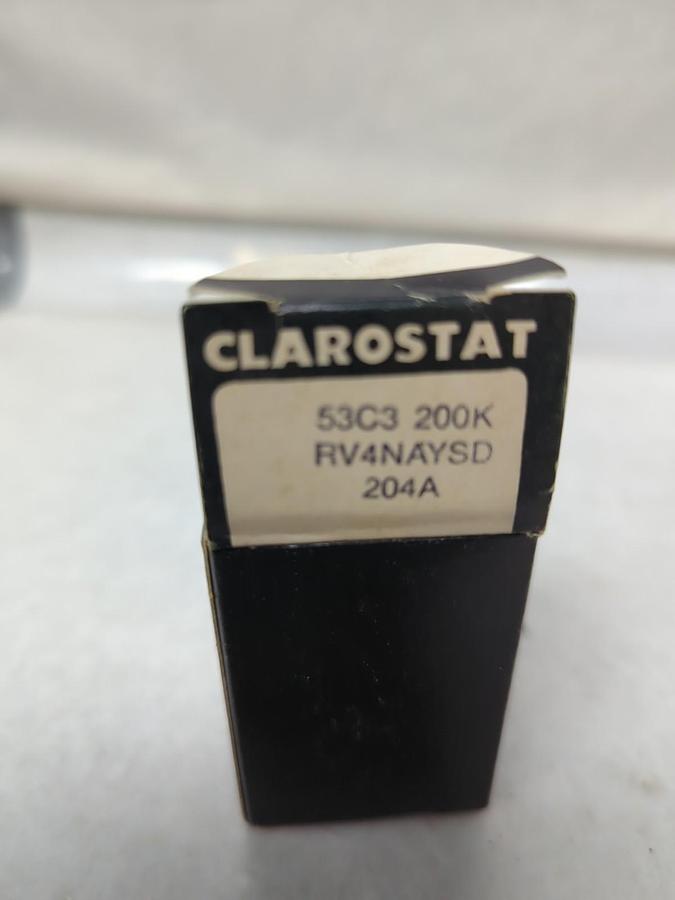 CLAROSTAT,RV4NAYSD204A,POTENTIOMETER 200KΩ NOS