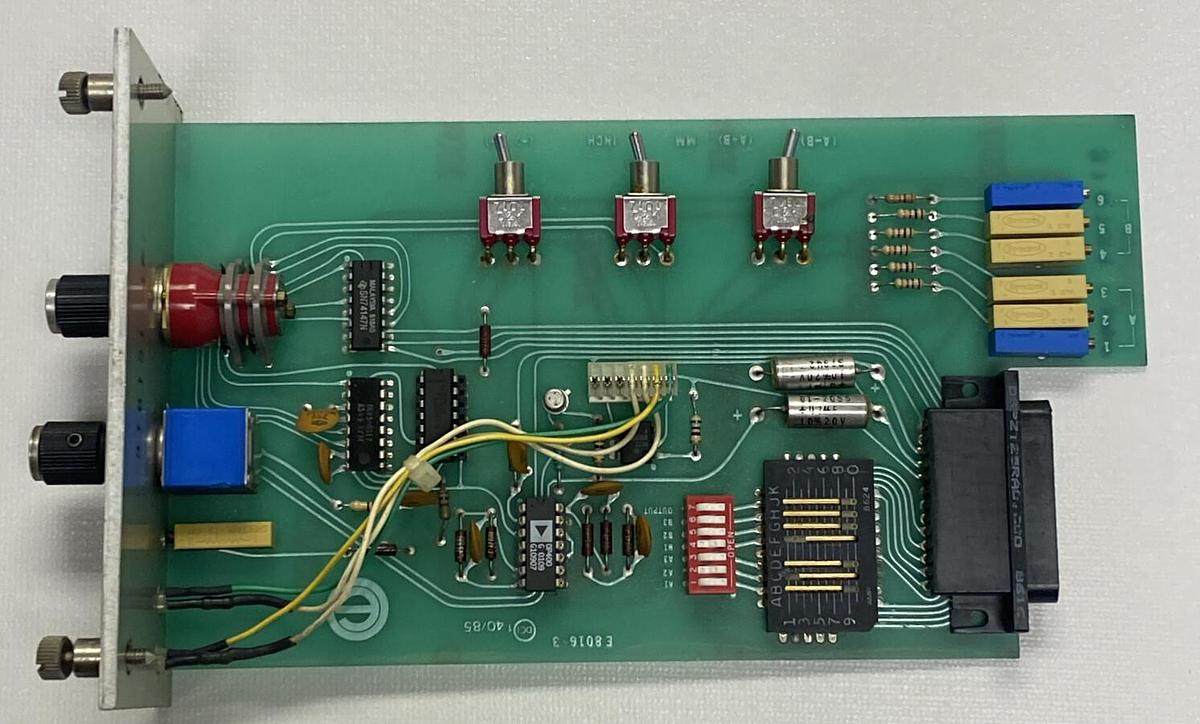 Used EDMUNDS GAGES,E8016,PLC MODULE