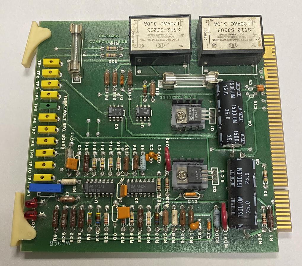 Used MARKEM,3312090,TEMPERATURE VOLT REGULATOR PC BOARD