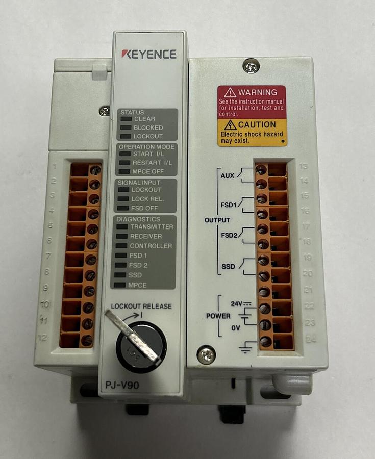 Used KEYENCE,PJ-V90,PHOTOELECTRIC SENSOR BASE CONTROLLER