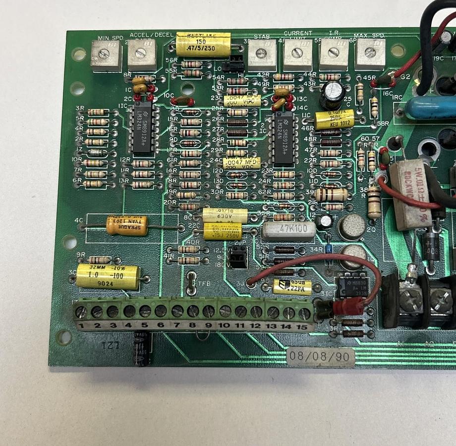 Used EMERSON,413-213-100D,DC MOTOR CONTROL CIRCUIT BOARD