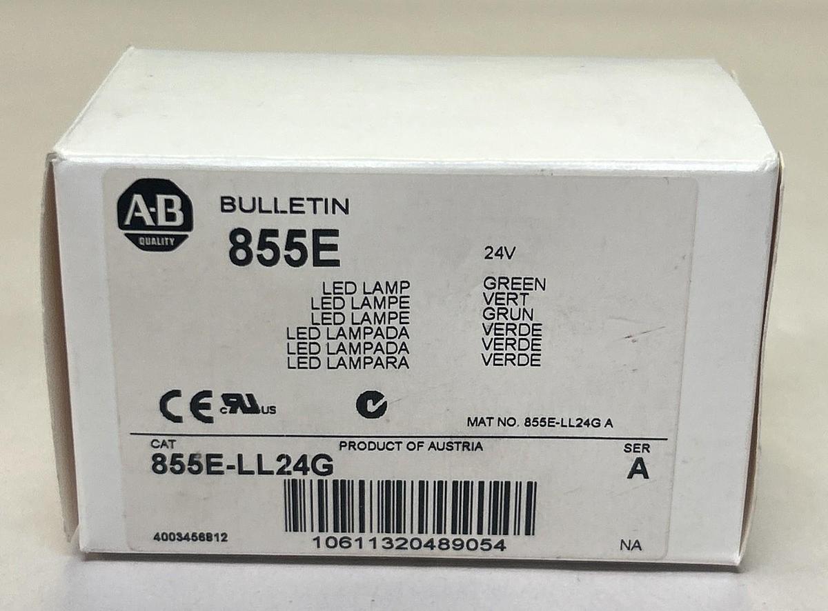 Used ALLEN BRADLEY,855E-LL24G,GREEN LED REPLACEMENT LAMP NEW