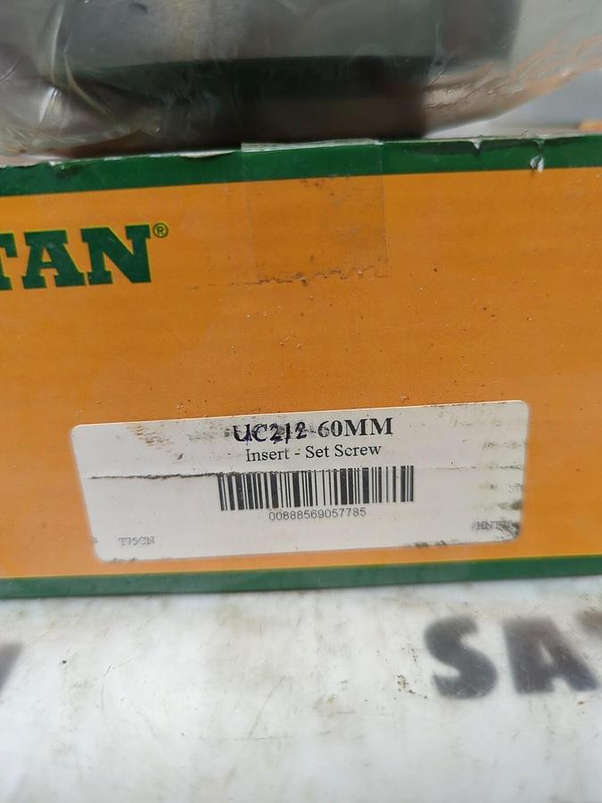 TRITAN,UC212-60MM,SET SCREW BALL INSERT BEARING NOS