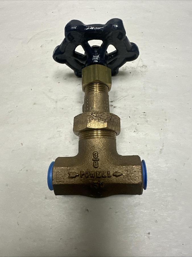 Powell,150,3/8" 150 NPT Brass Gate Valve