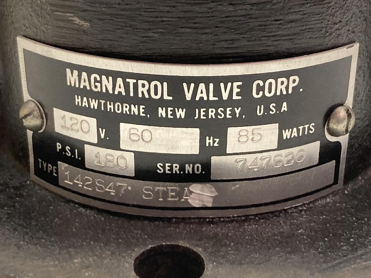 Used Magnatrol,Type 141S47,Steam Valve 120V 60Hz 85Watts 180PSI