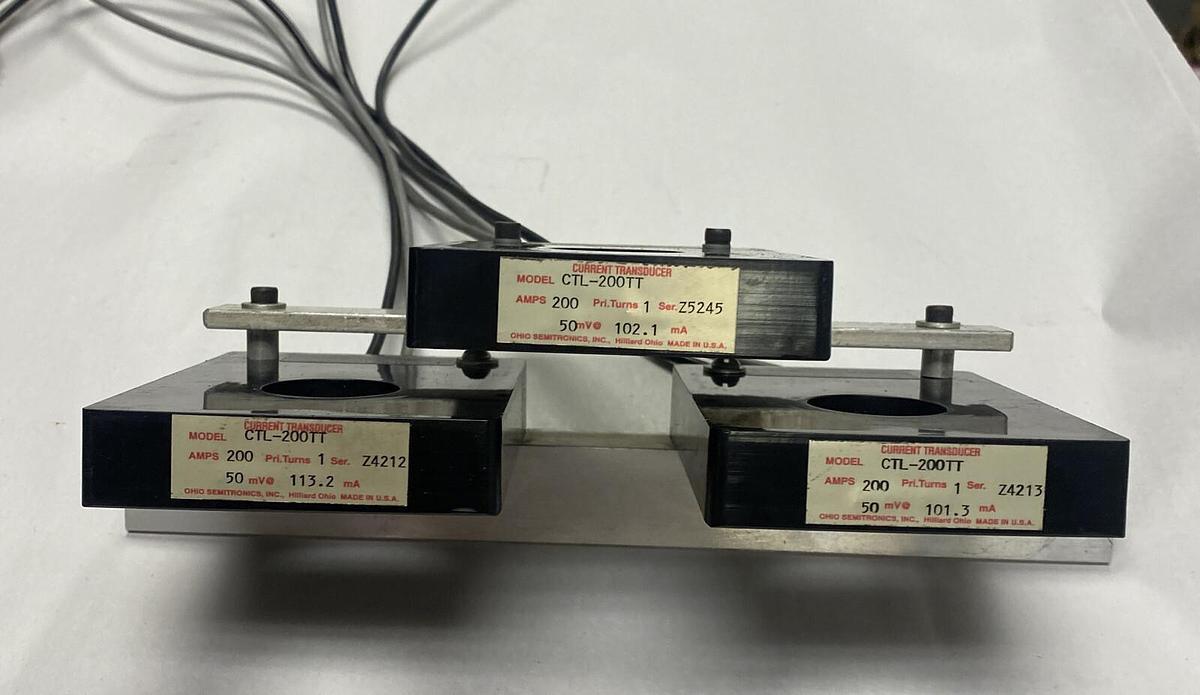 Used Ohio Semitronics,CTL-200TT,Current transducer Lot Of 3