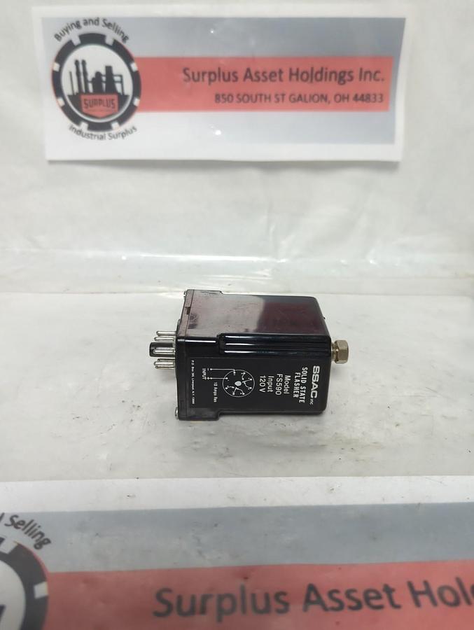Used SSAC,FS590,SOLID STATE FLASHER 120V 10A PRE-OWNED