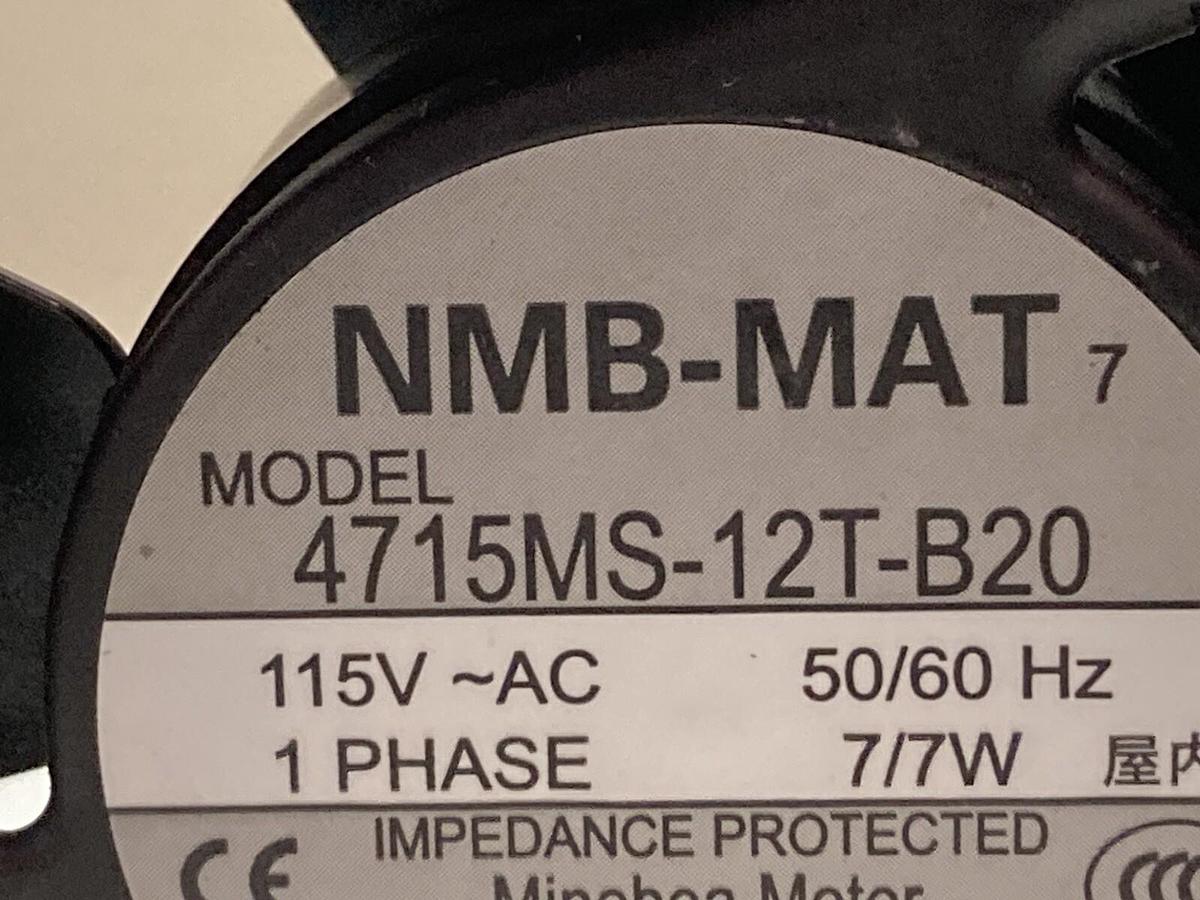 NMB-MAT,4715MS-12T-B20,1-Phase Axial Cooling Fan 115V 50/60Hz