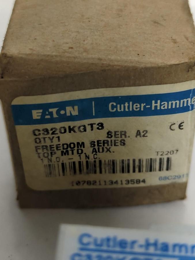 CUTLER HAMMER,C320KGT3,FREEDOM SERIES TOP MOUNT AUXILIARY CONTACT NOS