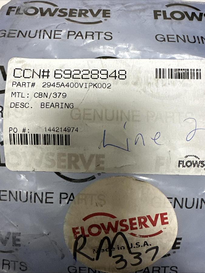 Used Flowserve,2945A400VIPK002,Sleeve Bearing