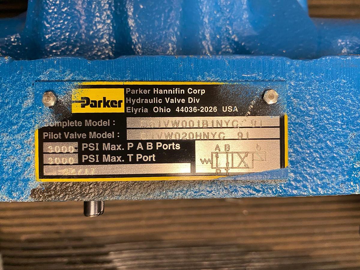 Used PARKER,D61VW001B1NYC,DIRECTIONAL CONTROL VALVE D1VW020HNYC