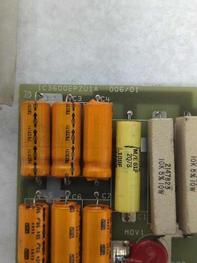GE FANUC,IC3600EPZU1A 006/01/PLC CONTROL BOARD NOS