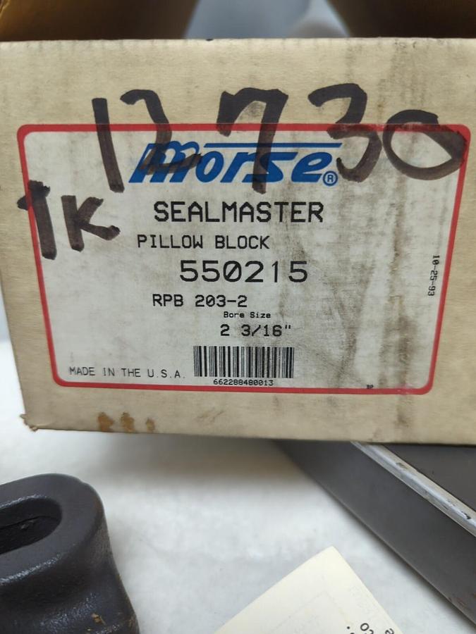 MORSE-SEALMASTER,550215,PILLOW BLOCK BEARING 2-3/16 INCH BORE NOS