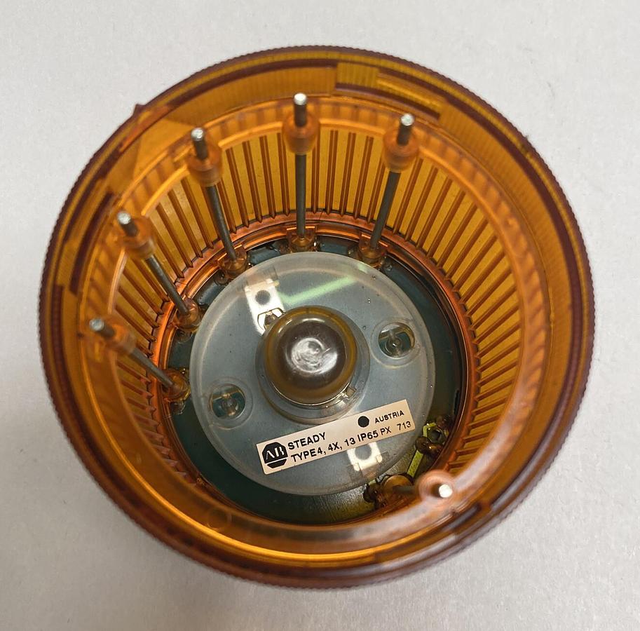 Used Allen-Bradley,855T-B20DN5,Orange Stack Light