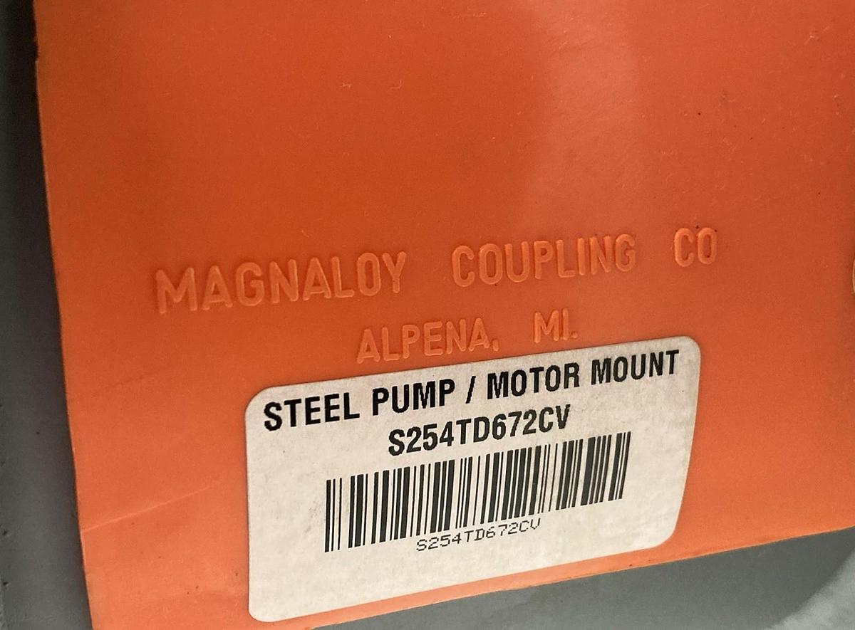 Magnaloy Coupling,S254TD672CV,Steel Pump/Motor Mount