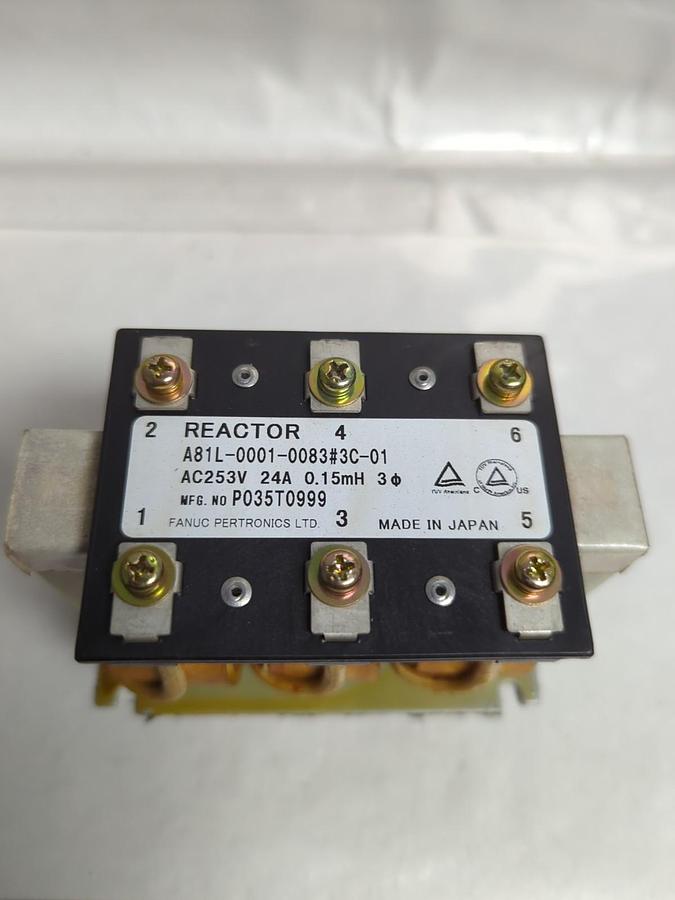 Used FANUC,A81L-0001-0083#C-01,REACTOR P035T0999 PRE-OWNED