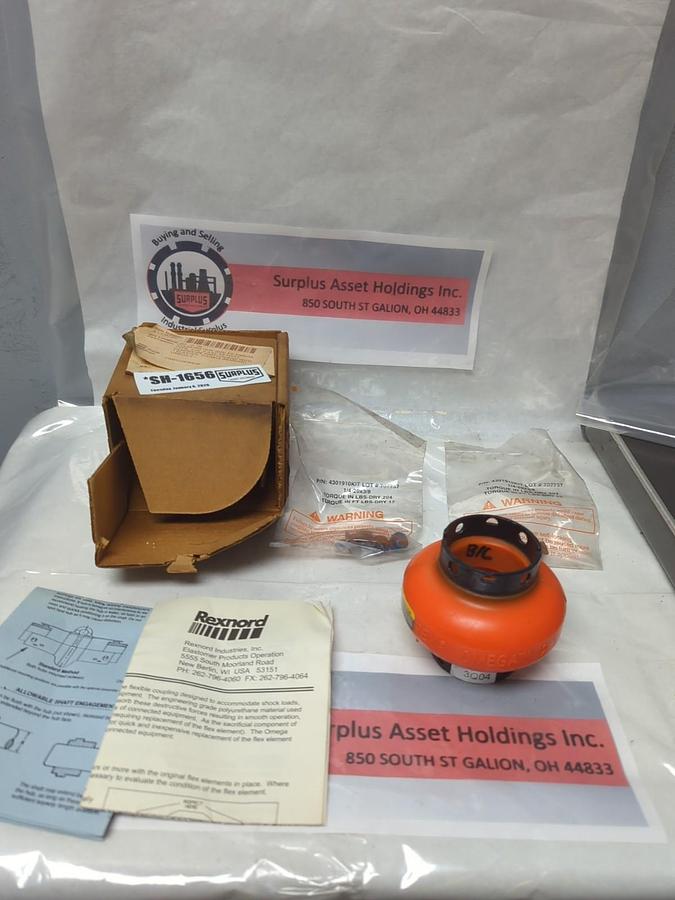 REXNORD,3Q04,OMEGA E2 ELEMENT/COUPLING 3/16 IN X3/32 IN KW NOS