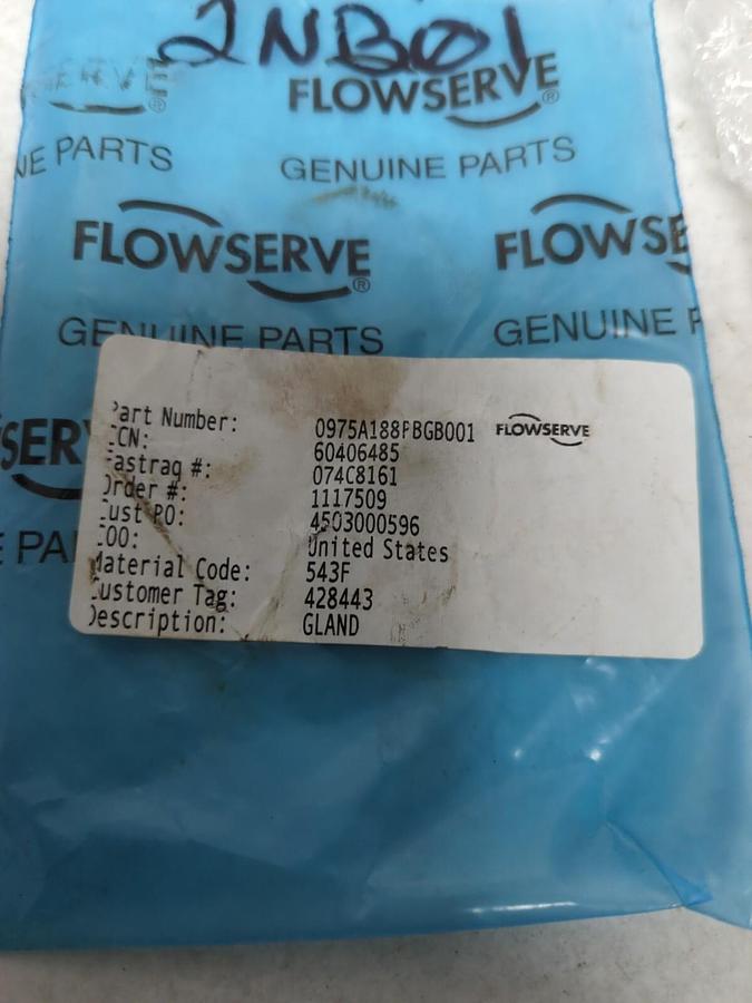 FLOWSERVE,0975A188PBGB001-543F,PUMP GLAND NOS