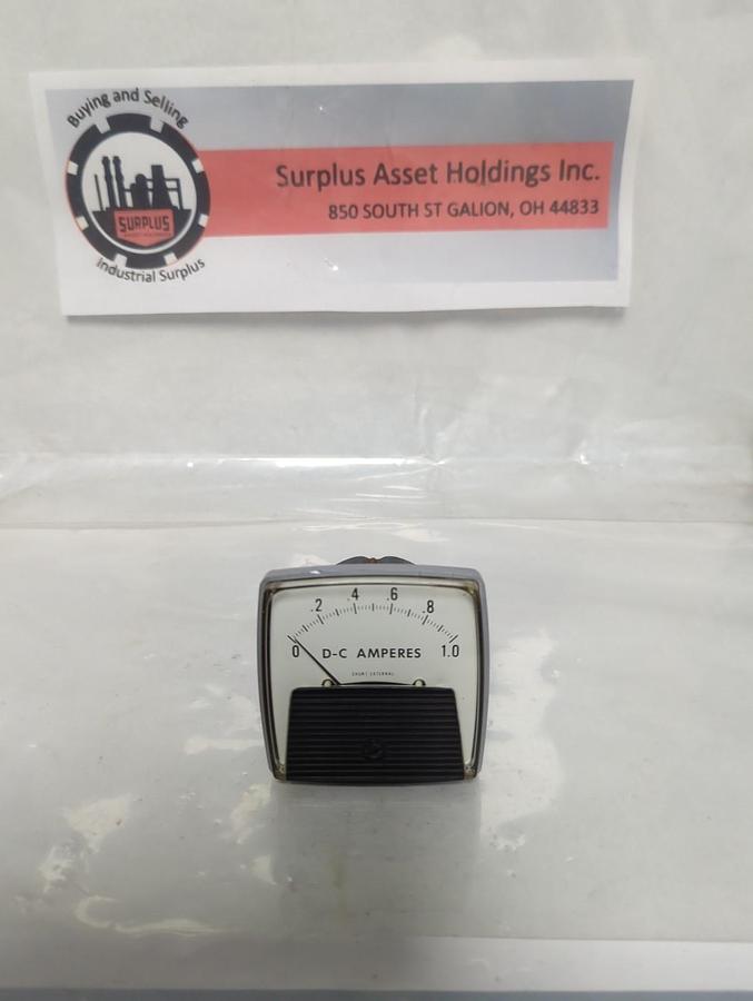 Used GENERAL ELECTRIC,0-1.0,PANEL METER 0-1.0 DC AMPERES PRE-OWNED