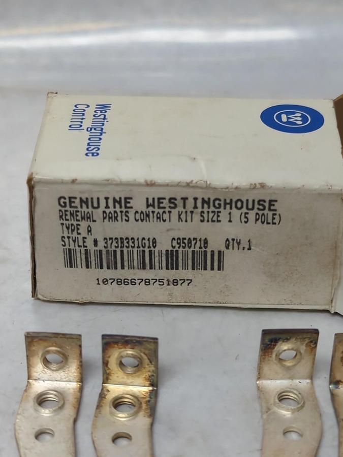 WESTINGHOUSE,373B331G10,RENEWAL PARTS CONTACT KIT 5-POLE SIZE 1 NOS